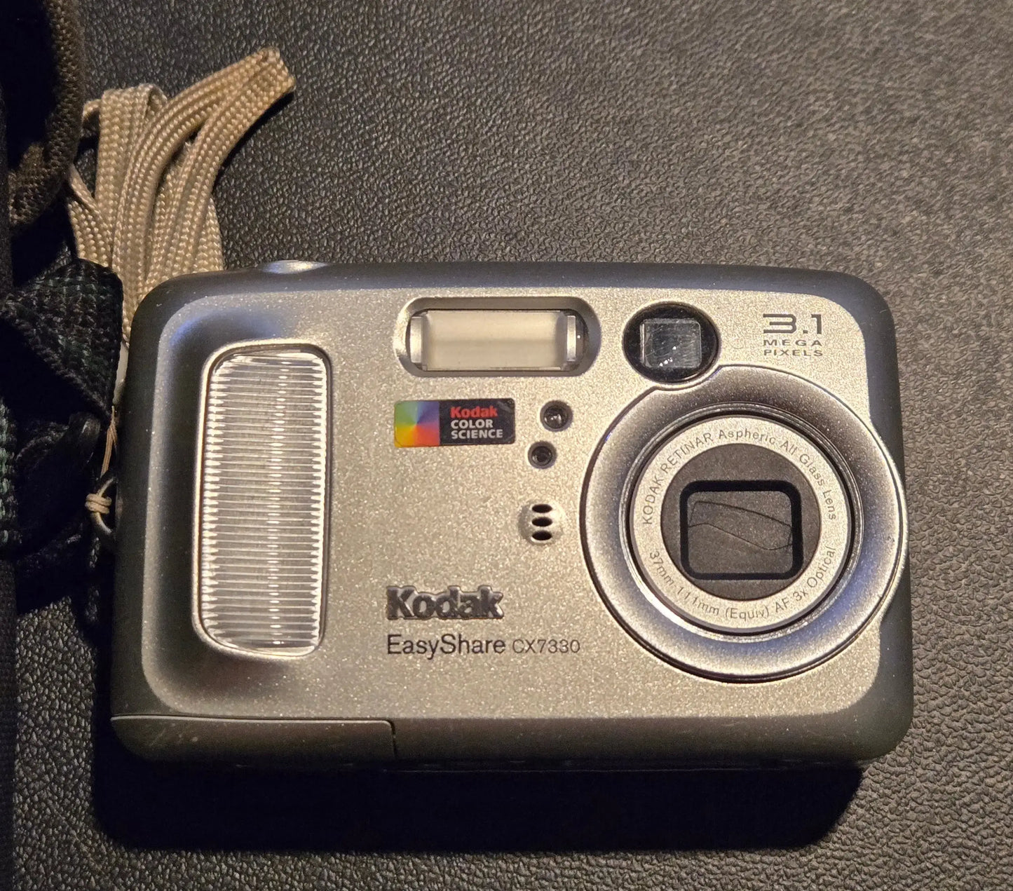 Kodak EasyShare CX7330 Digital Camera 3.1MP Silver Compact Untested with case - Other
