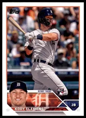 Kody Clemens Rookie 2023 Topps #176 Detroit Tigers - Baseball Card Single