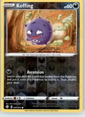 Koffing - Shining Fates - 041/072 - Reverse Holo LP - Pokémon Card Single