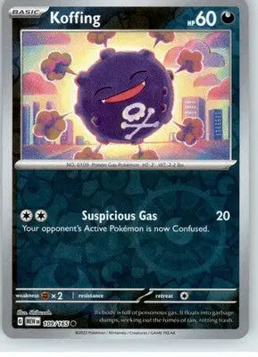Koffing - SV: Scarlet & Violet 151 - Reverse Holo NM - #109/165 - Pokémon Card Single