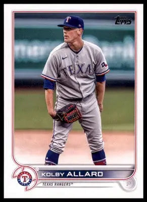 Kolby Allard 2022 Topps Update #US122 Texas Rangers - Baseball Card Single