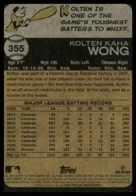 Kolten Wong 2022 Topps Heritage #355 Milwaukee Brewers - Baseball Card Single