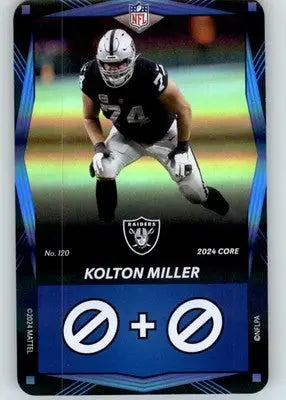 Kolton Miller - 2024 UNO Elite Core Edition - Blue Foil - #120 - Football - Football Card Single