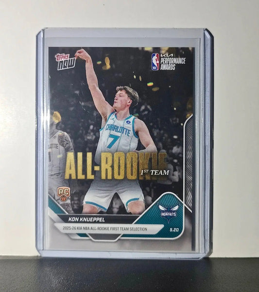 Kon Knueppel Rookie 2025-26 Topps Now NBA All-Rookie 1st Team Hornets
