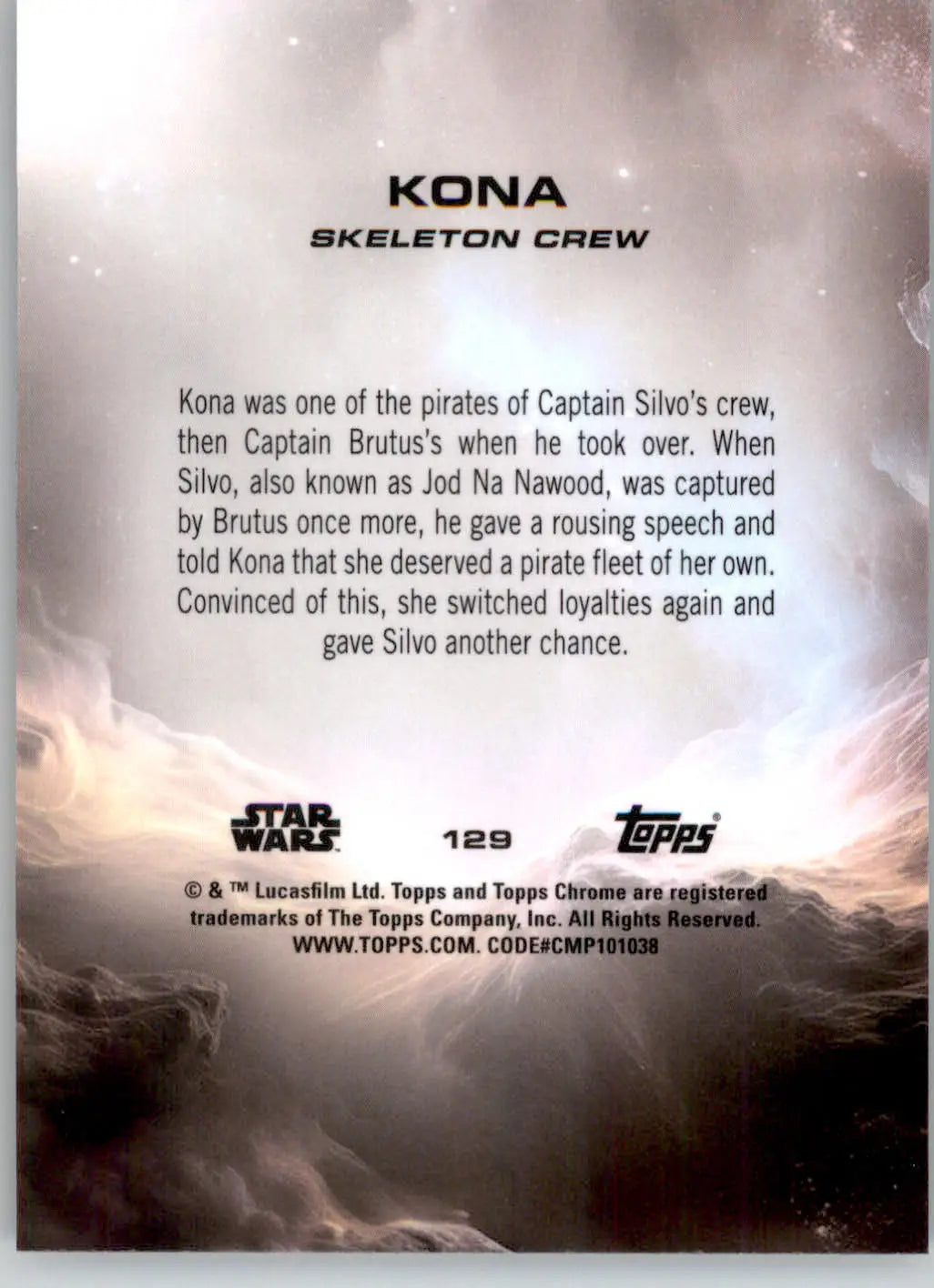 Kona - 2025 Topps Chrome Star Wars Sapphire - #129 - Non_sport - Star Wars Card Single