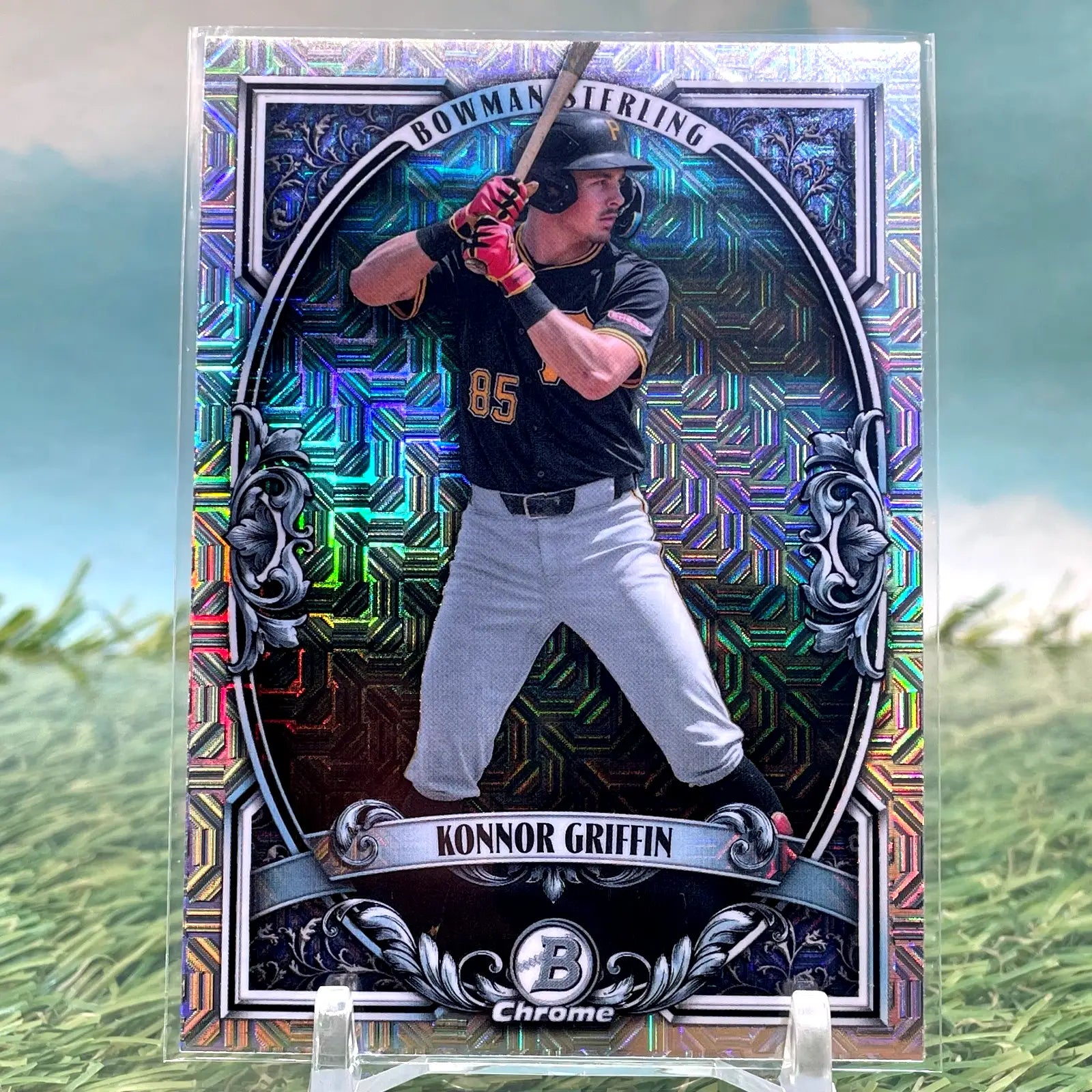 Konnor Griffin 2026 Bowman Chrome Mega Mojo Refractor Sterling SP Pirates KM79 - Baseball Card Single