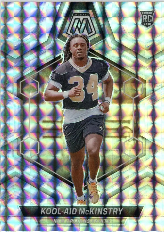 Kool Aid McKinstry Rookie 2024 Panini Mosaic Silver #341 New Orleans Saints Card - Football Card Single