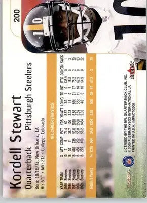 Kordell Stewart - 2000 Impact - #200 - Football - Football Card Single