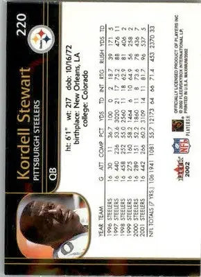 Kordell Stewart - 2002 Fleer Maximum - #220 - Football - Football Card Single