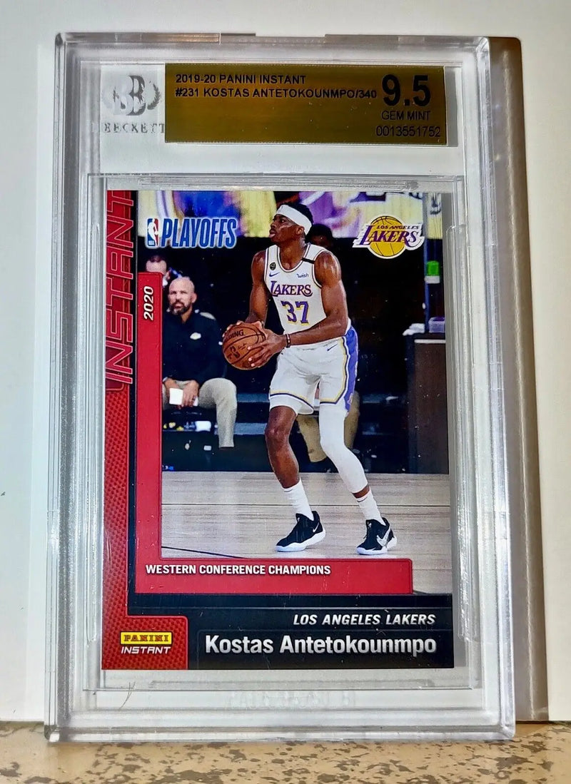 Kostas Antetokounmpo 2019-20 Panini NBA #231 Card 1/340 BGS 9.5 Gem Mint Lakers - Basketball Card Single