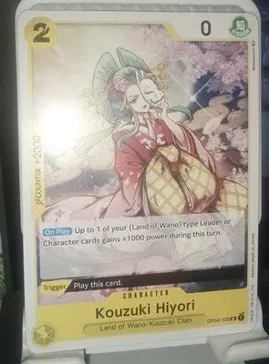 Kouzuki Hiyori OP04-103 Reg UC Character Kingdoms of Intrigue ONE PIECE Card Gam - One Piece Card Single