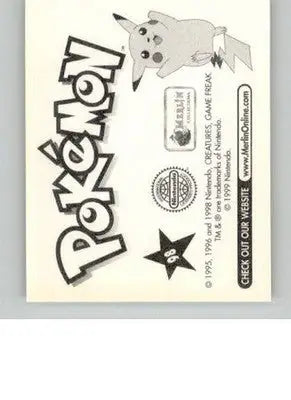Krabby - 1999 Merlin Pokemon Stickers - #98 - Non_sport - Pokémon Card Single