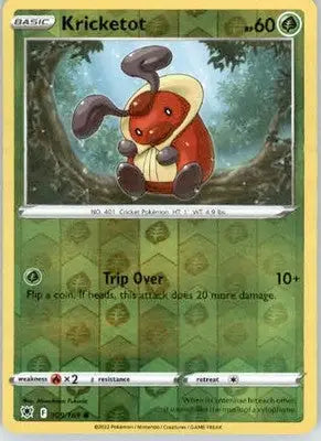 Kricketot - SWSH10: Astral Radiance - 009/189 - Reverse Holo LP - Pokémon Card Single