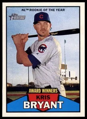 Kris Bryant 2016 Topps Heritage Award Winners #AW-6 Chicago Cubs - Baseball Card Single