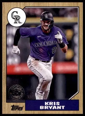 Kris Bryant 2022 Topps Update 1987 35th Anniversary #87TBU-30 Rockies - Baseball Card Single