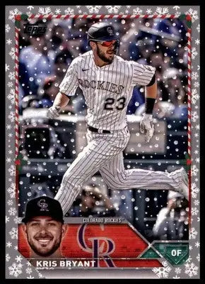 Kris Bryant 2023 Topps Holiday Metallic #H127 Colorado Rockies - Baseball Card Single
