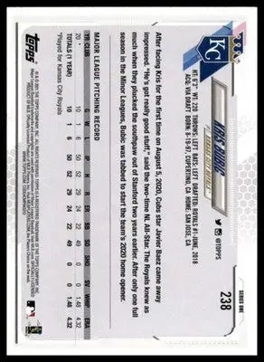 Kris Bubic 2021 Topps Rainbow Foil #238 Kansas City Royals - Baseball Card Single