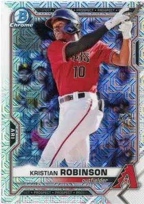 Kristian Robinson 2021 Bowman Chrome Prospects Mojo #BCP-136 Diamondbacks - Baseball Card Single