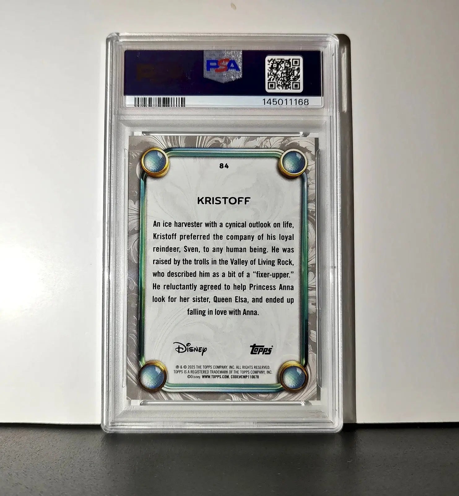 Kristoff 2025 Topps Disney Wonder #84 Winter Variant Card Frozen PSA 9 - Non-Sports Card Single