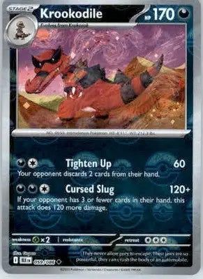 Krookodile - Poke Ball Pattern - SV: Black Bolt - 059/086 - Holo NM - Pokémon Card Single