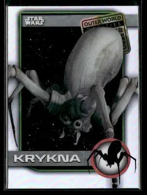 🌟 Krykna, 2025 Topps Chrome Star Wars Outer World Oddities #UO-10 🌟 - Star Wars Card Single