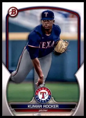 Kumar Rocker 2023 Bowman Prospects #BP-39 Texas Rangers - Baseball Card Single