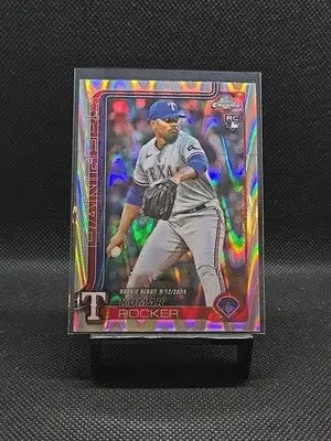 Kumar Rocker 2025 Topps Chrome Update #USC160 Raywave Refractor Rookie Rangers - Baseball Card Single