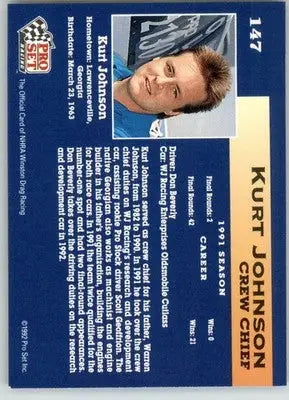 Kurt Johnson - 1992 Pro Set NHRA - #147 - Racing - Racing Card Single