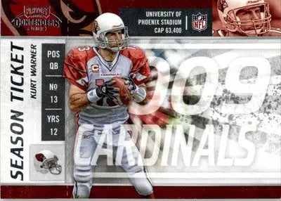Kurt Warner - 2009 Playoff Contenders - #1 - Football - Football Card Single