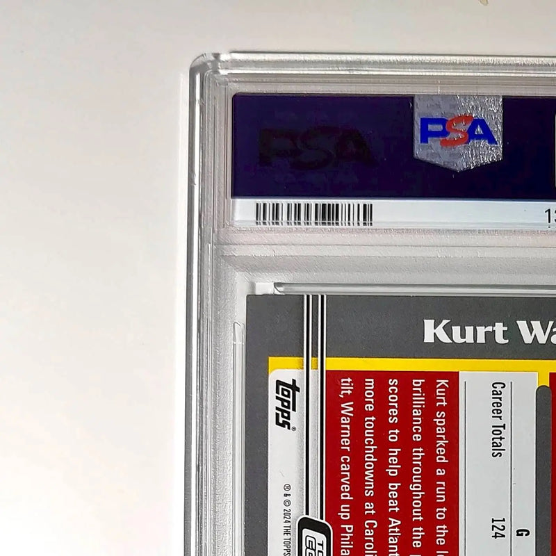 Kurt Warner 2023 Topps Allen & Ginter #430 Green Portrait 114/250 PSA 9 Mint