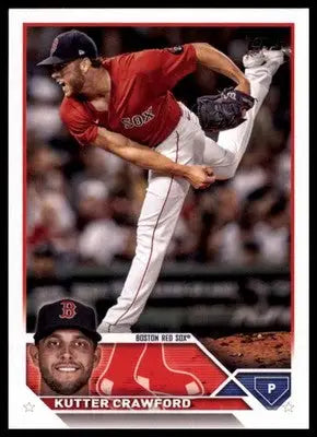 Kutter Crawford 2023 Topps #493 Boston Red Sox - Baseball Card Single