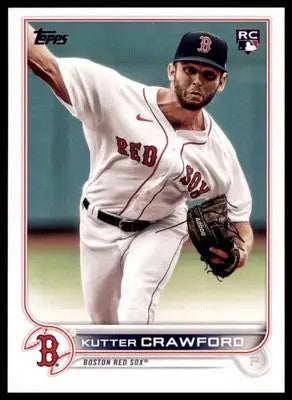 Kutter Crawford Rookie 2022 Topps #645 Boston Red Sox - Baseball Card Single