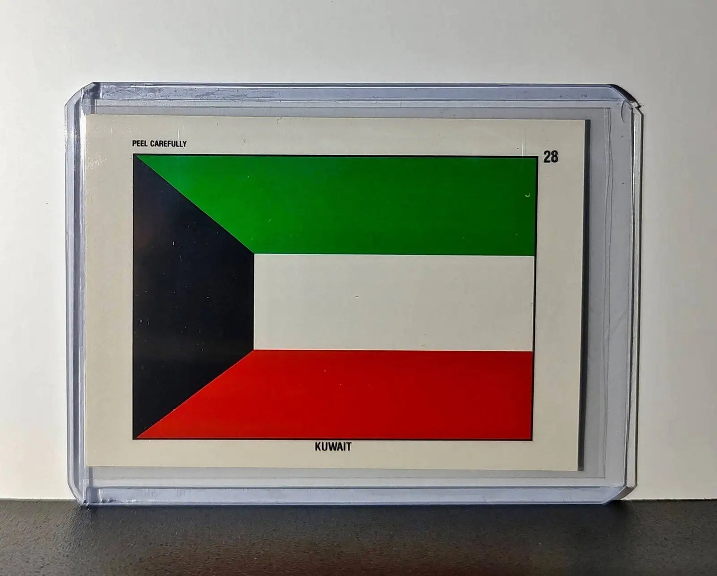 Kuwait Flag 1991 Topps Desert Storm #28 Sticker Card - Other