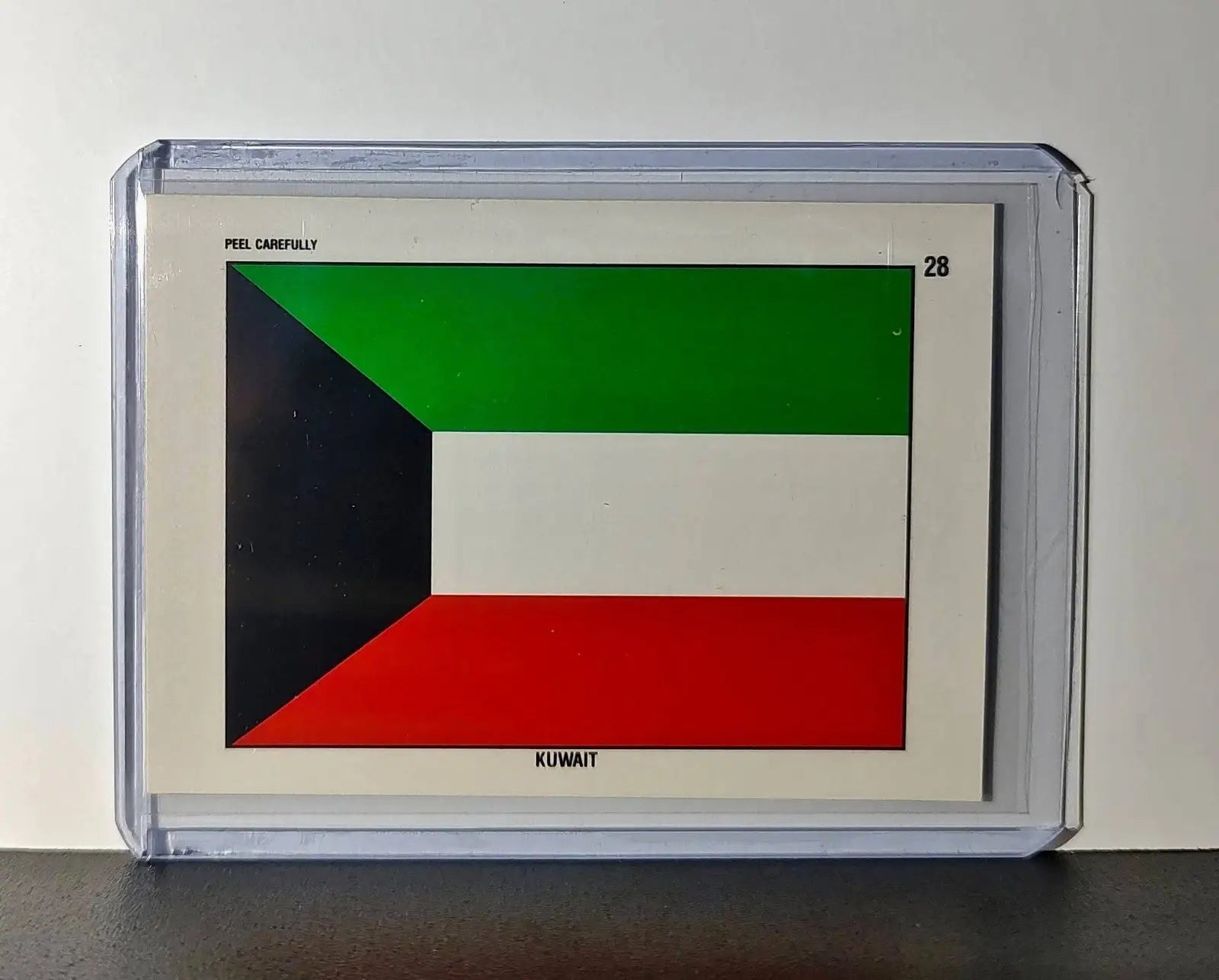 Kuwait Flag 1991 Topps Desert Storm #28 Sticker Card - Other