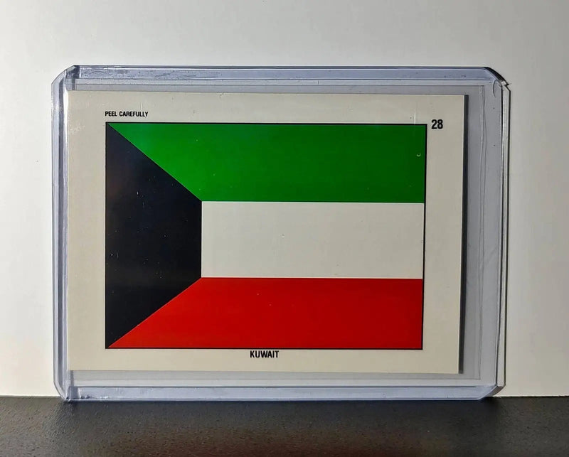 Kuwait Flag 1991 Topps Desert Storm #28 Sticker Card - Other