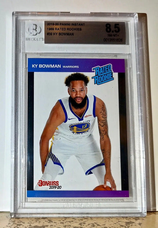 Ky Bowman 2019-20 Panini NBA #39 1989 Rated Rookies Card 1/3431 BGS 8.5 Warriors - Basketball Card Single