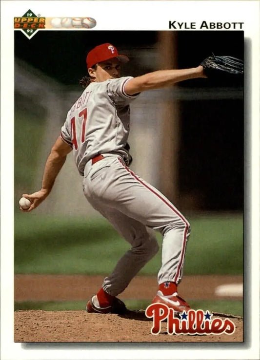 Kyle Abbott 1992 Upper Deck MLB #754 Baseball Card Philadelphia Phillies - Baseball Card Single