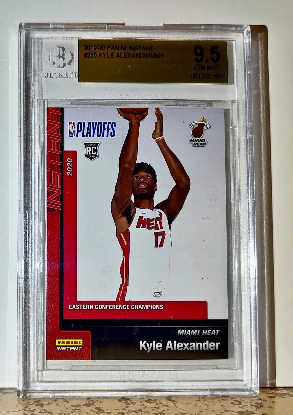 Kyle Alexander 2019-20 Panini NBA #250 Rookie Card 1 of 303 BGS 9.5 Gem Heat