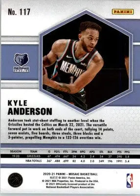 Kyle Anderson - 2020-21 Panini Mosaic - #117 - Basketball - Basketball Card Single