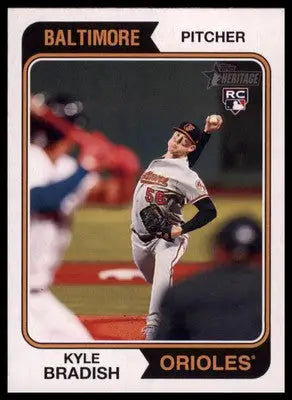 Kyle Bradish 2023 Topps Heritage #191 Baltimore Orioles - Baseball Card Single