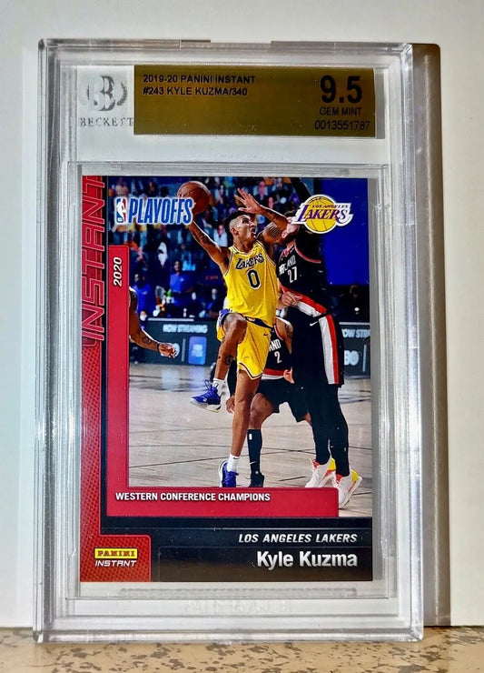 Kyle Kuzma 2019-20 Panini NBA #243 Card 1 of 340 BGS 9.5 Gem Mint LA Lakers - Basketball Card Single