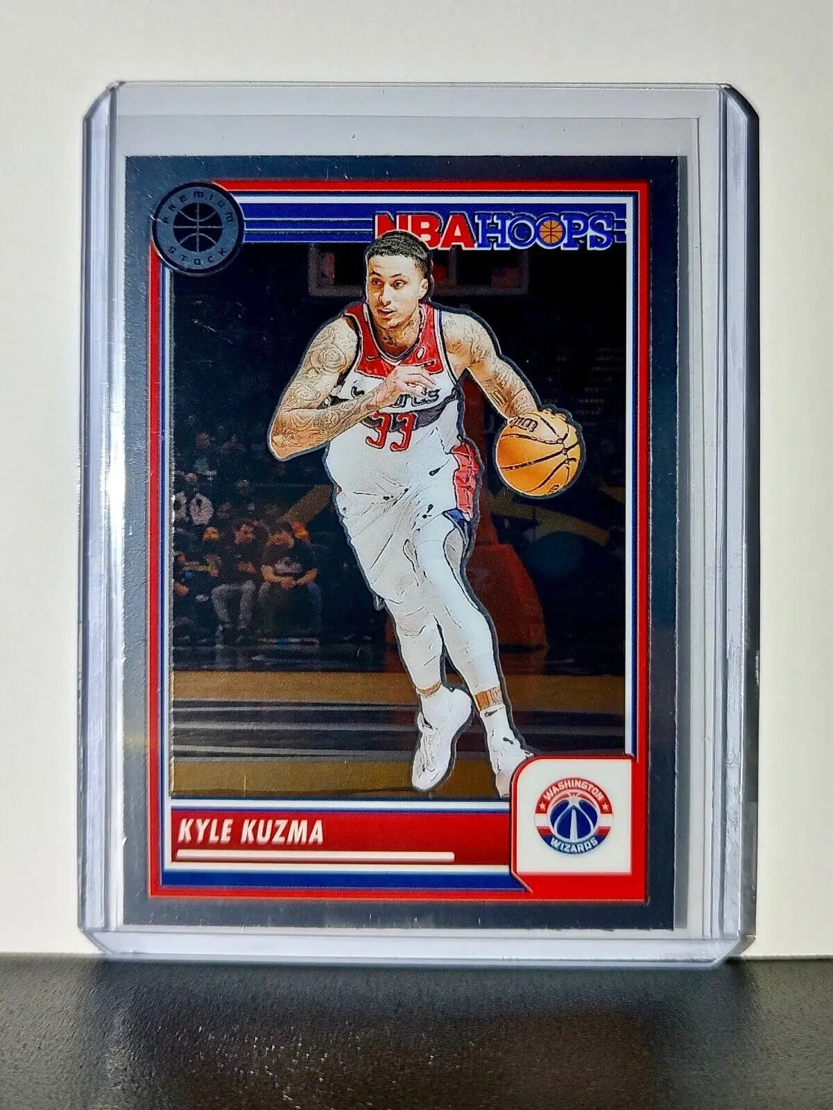 Kyle Kuzma 2023-24 Panini Premium Stock NBA Hoops #162 Card Washington Wizards - Basketball Card Single