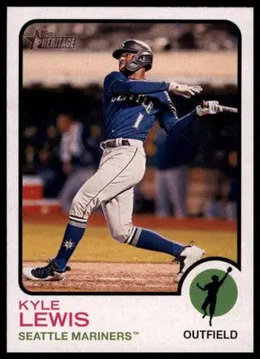Kyle Lewis 2022 Topps Heritage #261 Seattle Mariners