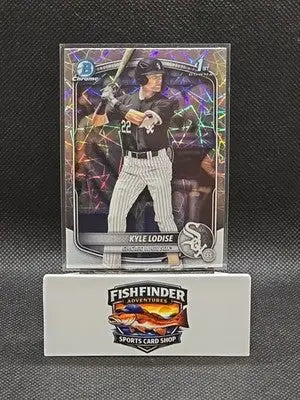 Kyle Lodise 2025 1st Bowman Chrome Draft Laser White Sox #BDC-144 - Baseball Card Single