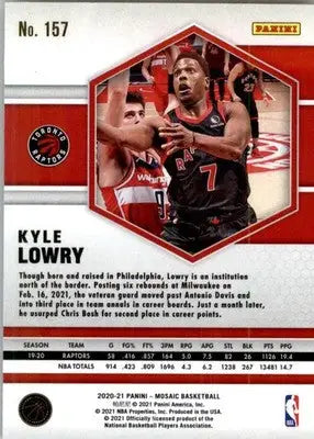 Kyle Lowry - 2020-21 Panini Mosaic - #157 - Basketball - Basketball Card Single