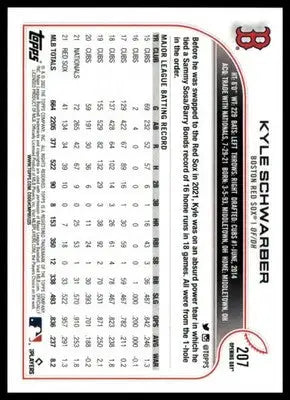 Kyle Schwarber 2022 Topps Opening Day #207 Boston Red Sox - Baseball Card Single