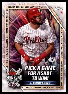 Kyle Schwarber 2023 Topps Home Run Challenge #HRC-19 Philadelphia Phillies - Baseball Card Single