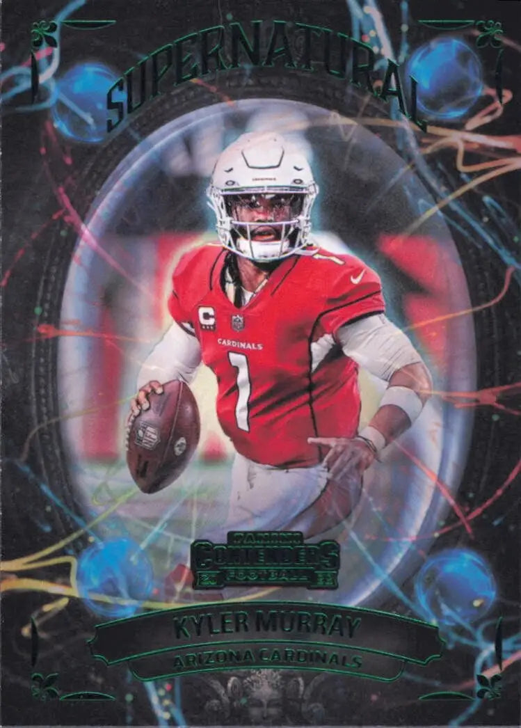 Kyler Murray 2022 Panini Contenders Supernatural Emerald #SN-KMU Cardinals Card - Football Card Single