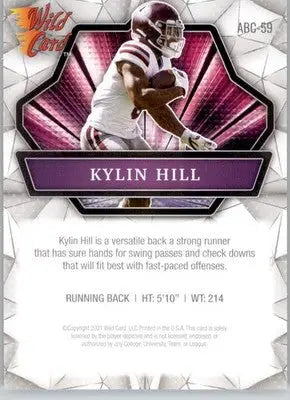 Kylin Hill - 2021 Wild Card Alumination - #ABC-59 - Football - Football Card Single