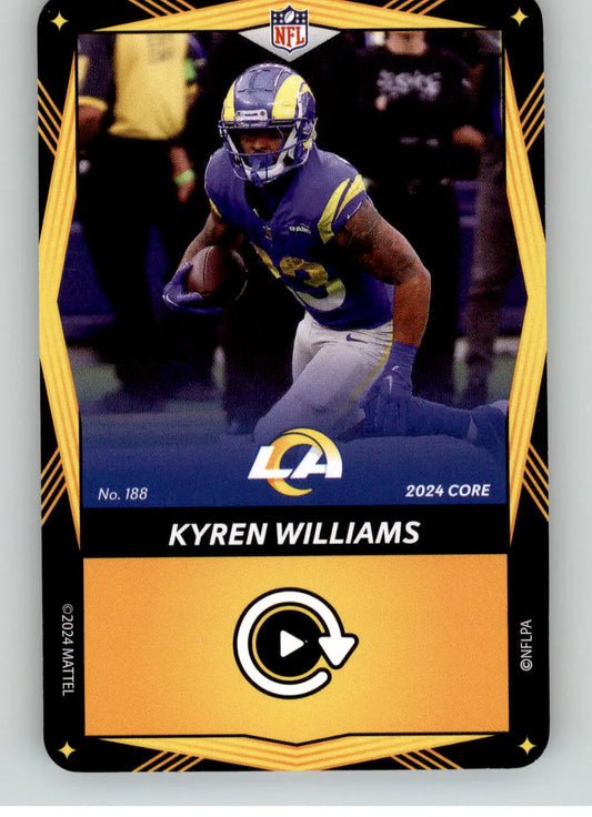 Kyren Williams - 2024 UNO Elite Core Edition - Yellow - #188 - Football